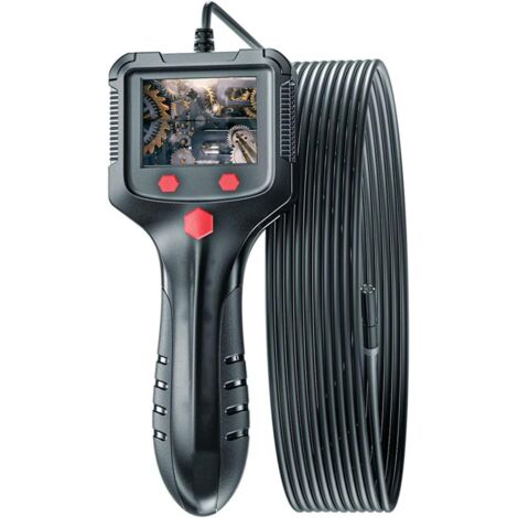 Endoscope Industriel, Caméra Endoscopique 8mm, Caméra d'inspection Endoscope Canalisation 1080P HD étanche IP67 ,Câble Semi-Rigide (5M)