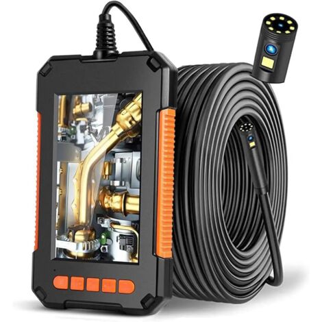 Endoscope Industriel Double Objectif 1080P Écran 4.3" IP68 8mm