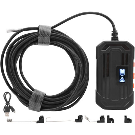Endoscope Industriel F240 WiFi 1080P 3.9mm avec 6 LEDs pour Inspection de Canalisations, 5m
