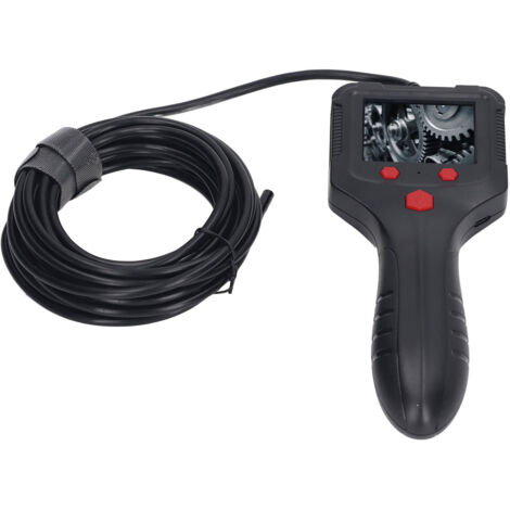 Endoscope Industriel HD 2.4" avec Caméra IP67 Étanche, 8 LEDs pour Inspection de Tuyaux et Conduits