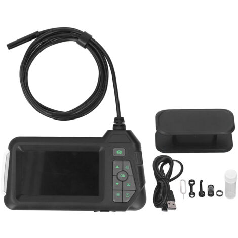 Endoscope Industriel HD 4,3 Pouces, Caméra d'Inspection 8mm pour Réparation Auto et Conduits, 2 Mètres