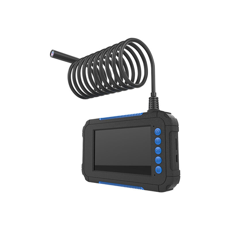 Endoscope Industriel HD 8Mm Avec écran 4,3 Pouces - Caméra D'inspection étanche Pour L'entretien électrique Et du Drainage - Bleu(5M)