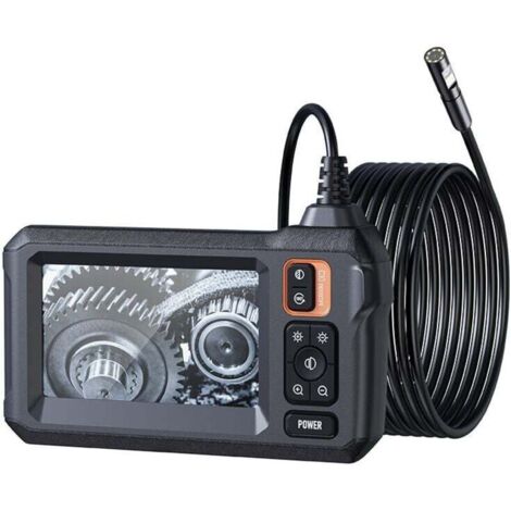 Endoscope Industriel,Caméra d'inspection de Serpent Endoscope 15M LCD 4.3" Pouces, Caméra Endoscopique avec 8 LED Réglables, Caméra Etanche IP67 de 7.9 mm