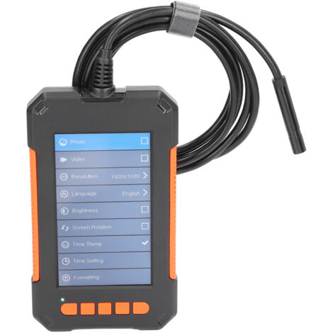 Endoscope Professionnel 1080P avec Écran 4,3 Pouces IPS pour Inspection de Canalisation et Caméra d'Égout, Lentille 8mm, Câble 10m