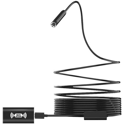 Endoscope sans fil, caméra d'inspection WiFi 1200P avec 8 lumières LED, câble Snak endoscope étanche IP68 pour inspection automobile/pipeline/climatisation