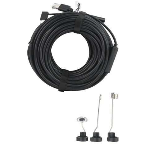 Endoscope USB 20M Caméra d'Inspection Étanche pour Diagnostic Auto et Industriel