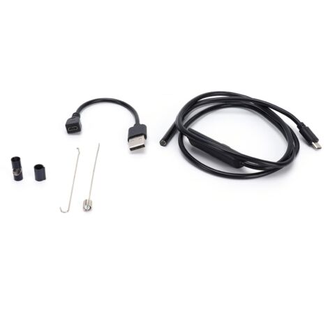 Endoscope USB 5.5mm HD avec 6 LED pour Inspection de Conduits Industriels et Machines