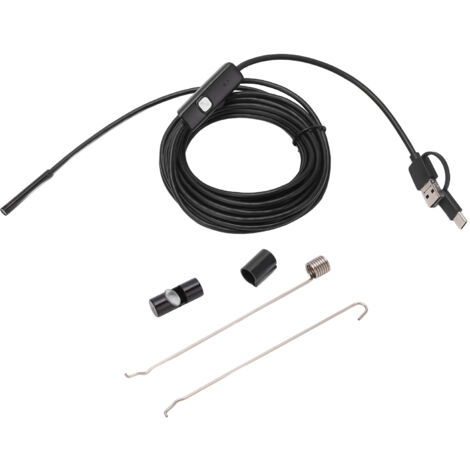 Endoscope USB 5.5mm IP67 Etanche Caméra d'Inspection 2m pour Plomberie Mécanique Auto