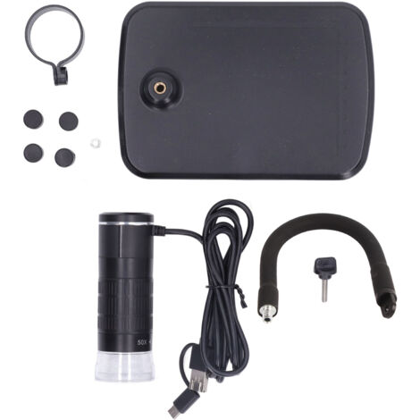Endoscope USB Microscope Numérique HD avec Support Flexible pour Smartphone et PC