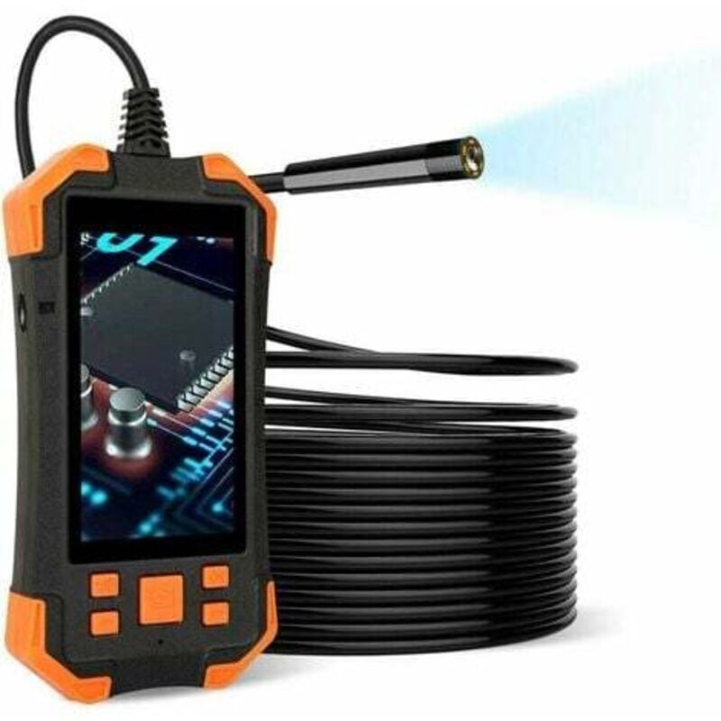 Endoscope Voiture 5.5mm usb Inspection,HD Caméra Canalisation de Ecran lcd 4.3' Pouces Portable Lumière Réglable ips 1080P 3000mAh Caméra