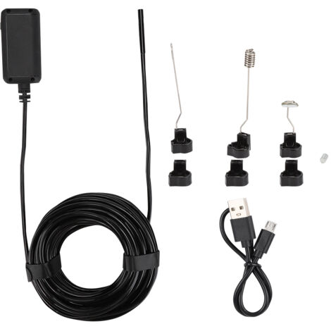 Endoscope WiFi 5.5mm IP67 Étanche 10m avec 6 LEDs Réglables et Caméra HD 1080p 5MP