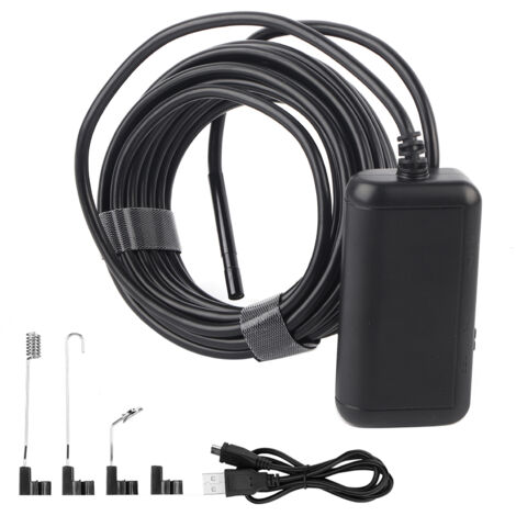 Endoscope WiFi 5MP IP67 6 LEDs pour iOS Android, Caméra d'Inspection 2m avec Câble pour Smartphone