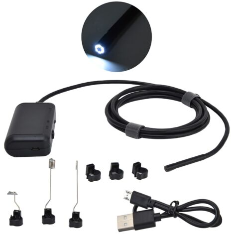 Endoscope WiFi 6 LED HD 5.5mm IP67 Etanche Camera Inspection sans Fil pour Industrie et Plomberie