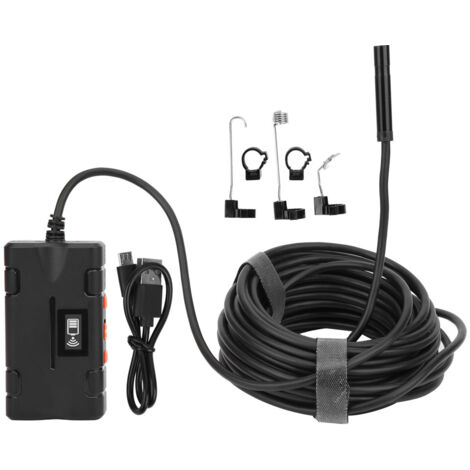Endoscope Wifi Portable 8LED 1080P 2.0MP, Caméra d'Inspection 10M pour Diagnostic Industriel