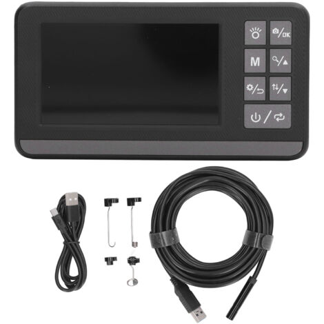Endoscopio Schermo da 4,3 pollici 1080P HD Lente singola Endoscopio IP67 Telecamera impermeabile Telecamera fognaria con 8 luci LED 5M