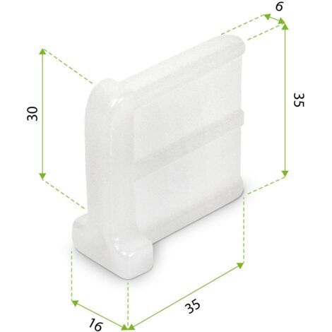 Endstabgleiter Transparent