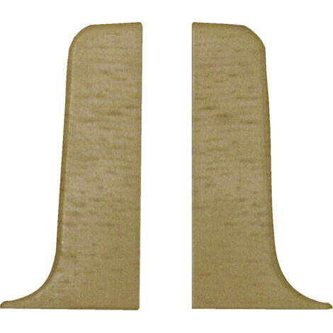 Endstück für Kunststoffleiste ku.050 Buche Clips & Ecken