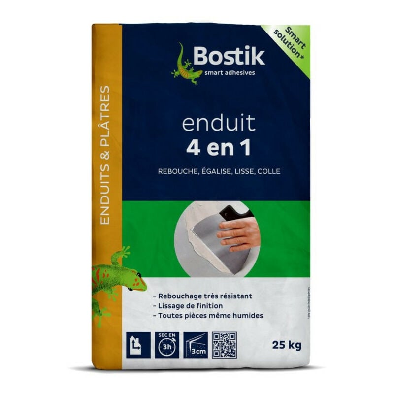 Bostik - Enduit 4 En 1 Poudre Sac 25kg