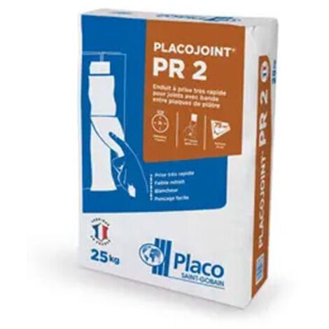 Enduit à joint poudre à prise rapide Placojoint PR 2 – sac 25 kg - PLACO