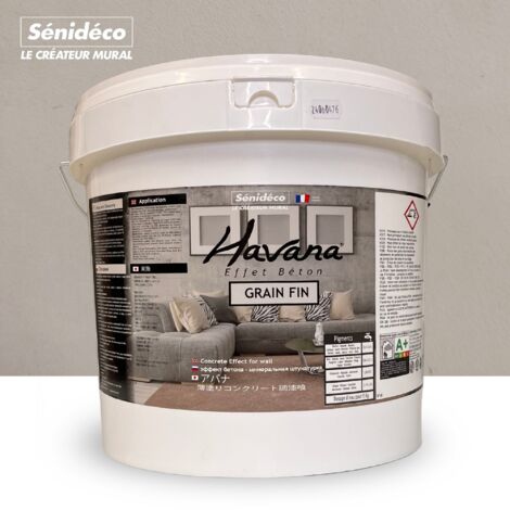 Enduit à la chaux, effet béton - HAVANA grain fin 5KG pour 10m²