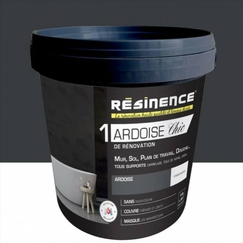 Enduit Béton Ardoise noire 4kg - Resinence