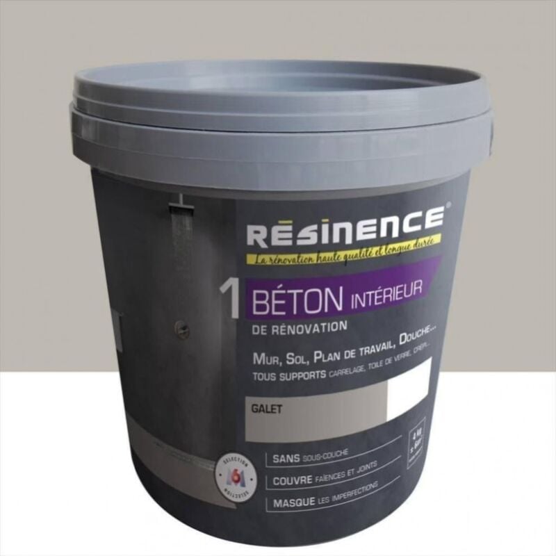 Resinence - Enduit Béton Gris galet 4kg