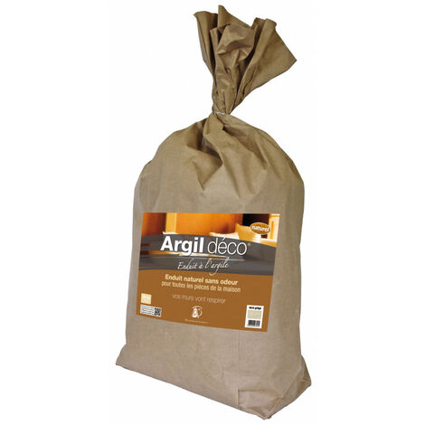Enduit de façade à l'argile blanc 12,5kg – Application facile pour murs intérieurs et extérieurs – Résistant à l'humidité