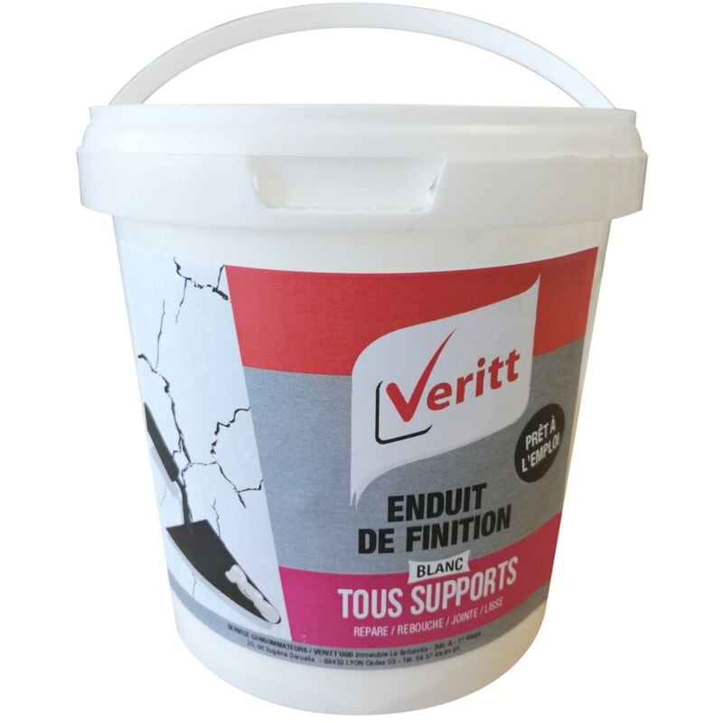Veritt - enduit finition pot 1L pret a l'emploi 061016