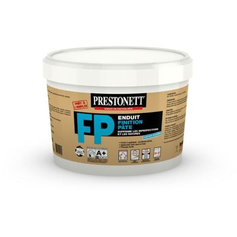 Enduit de Lissage Finition PRESTONETT FP en Pâte en Seau 7 KG pour Intérieur