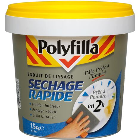 Enduit De Lissage Polyfilla Séchage Rapide Pâte 1,5 Kg