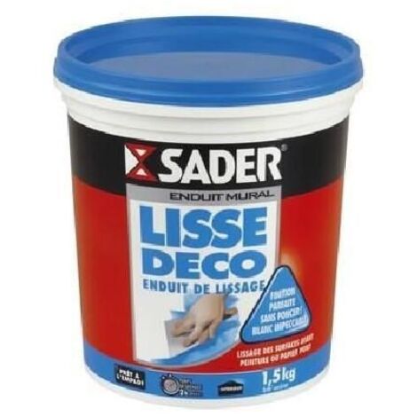 Enduit de lissage Sader  Conditionnement: 1,5KG