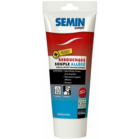 Semin A07173 Re-Bouch-Trou, Enduit de Rebouchage Blanc, Allégé en Spray  Aérosol pour Reboucher jusqu'à 30 Trous, Intérieur, Spay de 125 ml :  : Bricolage