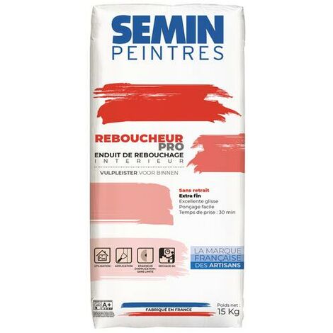Enduit de rebouchage en poudre 15 kg - SEMIN