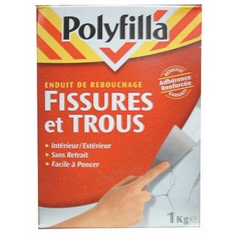 Enduit De Rebouchage Poudre Intérieur/extérieur Trous Et Fissures 1kg - Polyfilla