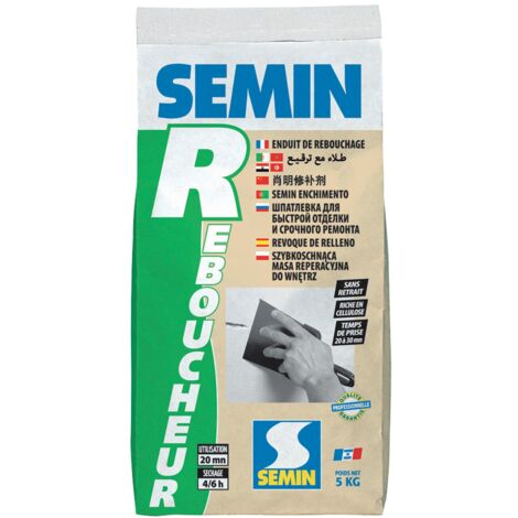 Enduit de rebouchage Semin R - sac 5 kg
