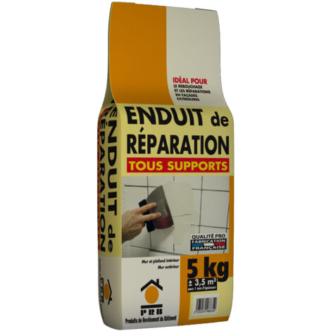Enduit de Réparation Tous Supports 5kg – Rebouchage, lissage et finition professionnelle – Pour tous types de surfaces