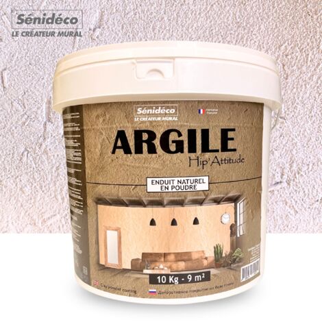 Enduit décoratif argile 10kg pour 9m² coloris NEUTRE