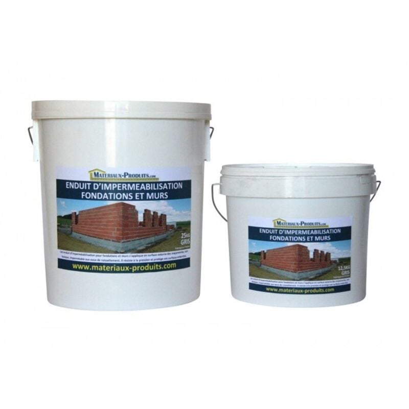 Enduit d'impermeabilisation fondations et murs - 12.5 Kg Gris Matpro