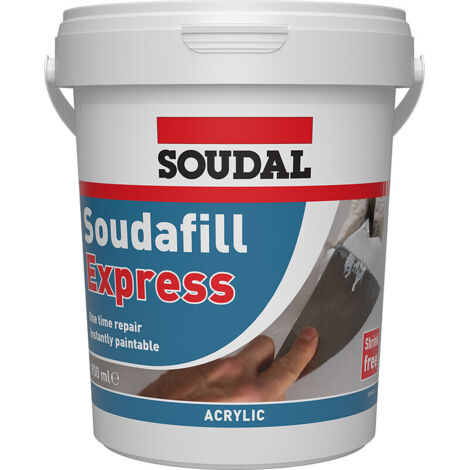 Enduit et mastic de rebouchage Soudafill Express pot de 900ml - SOUDAL FRANCE