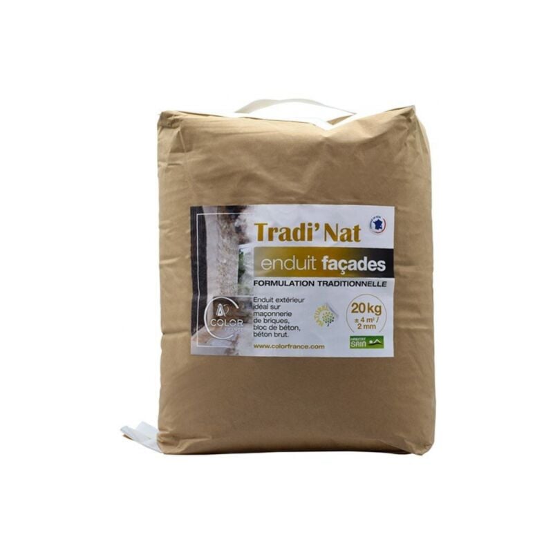 Enduit extérieur à la chaux Tradi'nat,