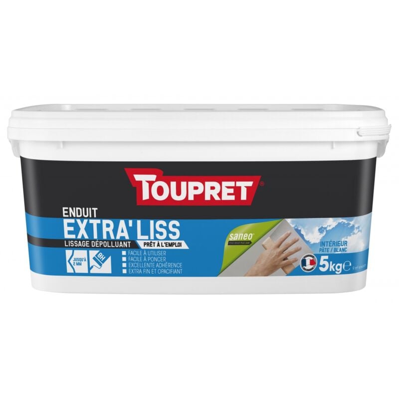 Toupret - Enduit Extra'Liss Dépolluant pâte 5 kg