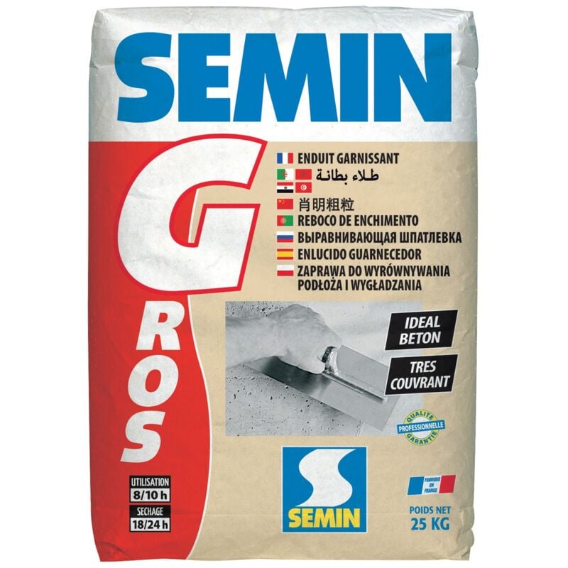 Semin - Enduit garnissant g - sac 25 kg