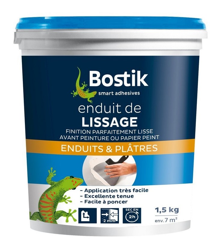 Bostik - Enduit lissage pâte 1,5kg