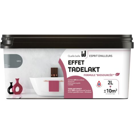 ENDUIT LISSE EFFET TADELAKT GRIS 2L - ID PARIS