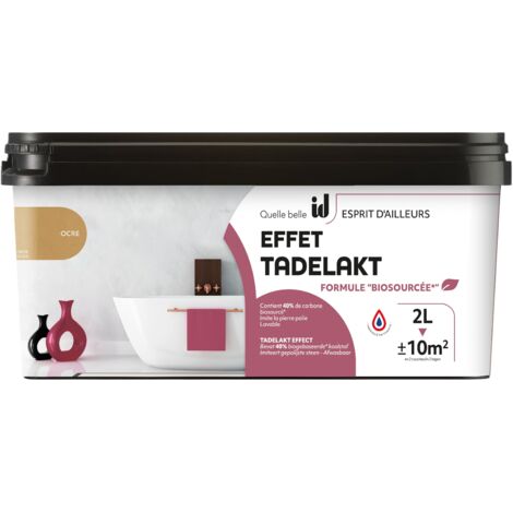 ENDUIT LISSE EFFET TADELAKT OCRE 2L - ID PARIS