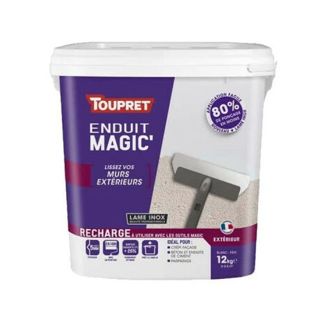 Enduit Magic Extérieur TOUPRET Recharge 12kg - MAGEX12