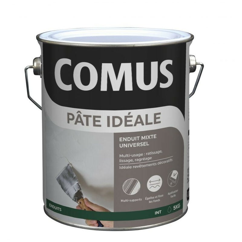 Comus - enduit pate ideale 5KG enduit mixte multi-usage, tout suppport