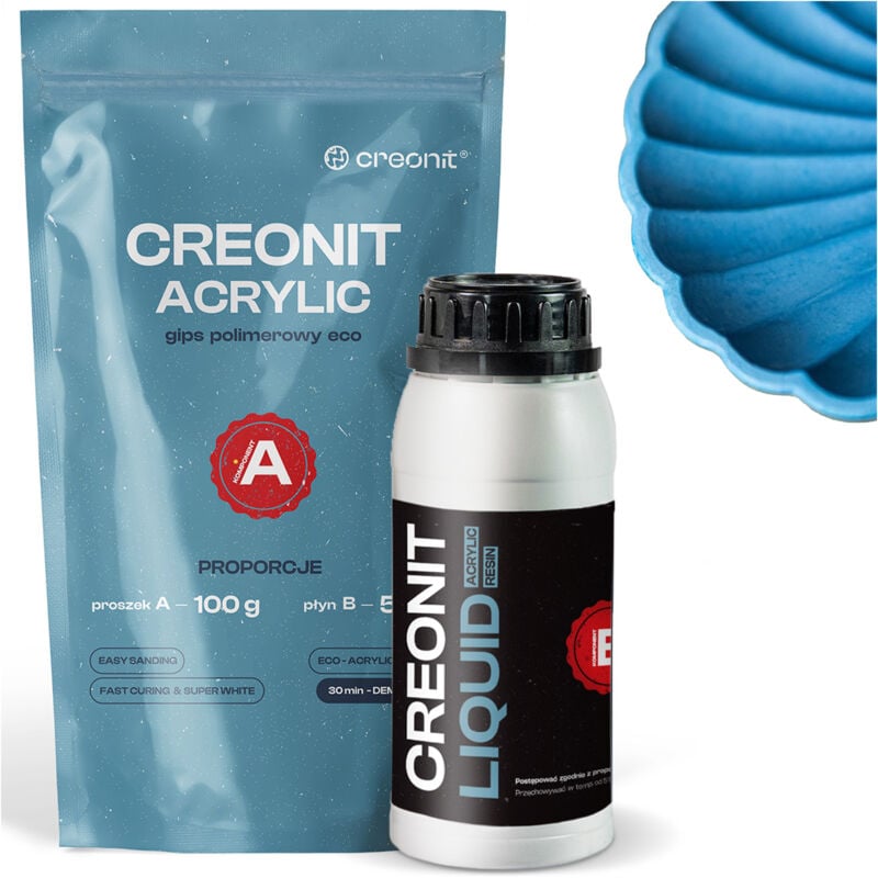 Enduit polymère bi-composant BLANC A B fonderie CREONIT ACRYLIQUE 1,5KG