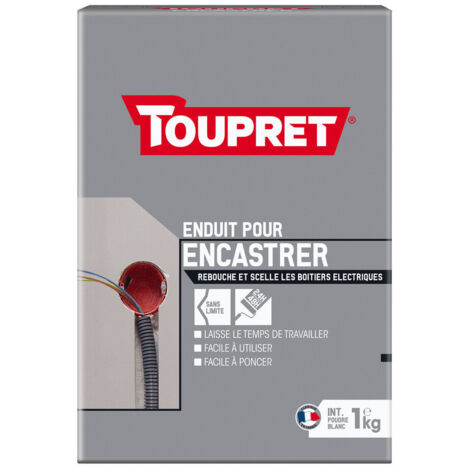 ENDUIT POUR ENCASTRER TOUPRET 1KG BCENCAS01