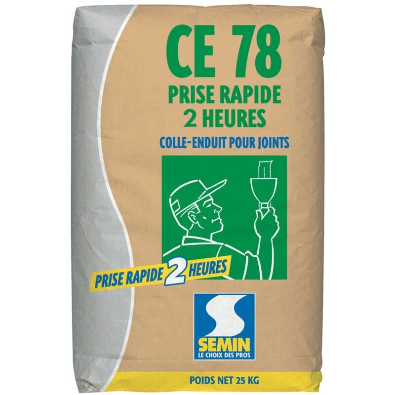 Semin - Enduit pour joint ce 78 2 heures - sac de 25 kg